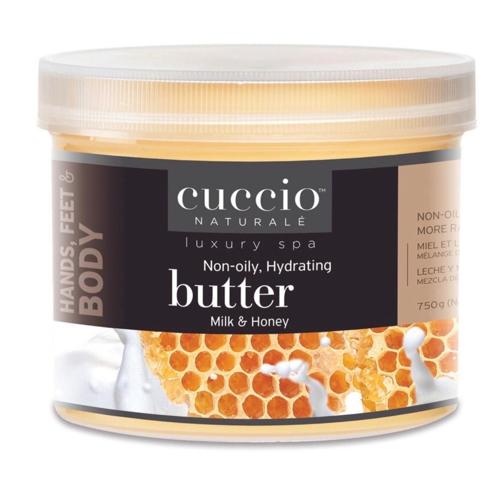 Cuccio Naturale Milk & Honey Luxury Spa Butter Body Cream 26 oz 750g Non-Oily